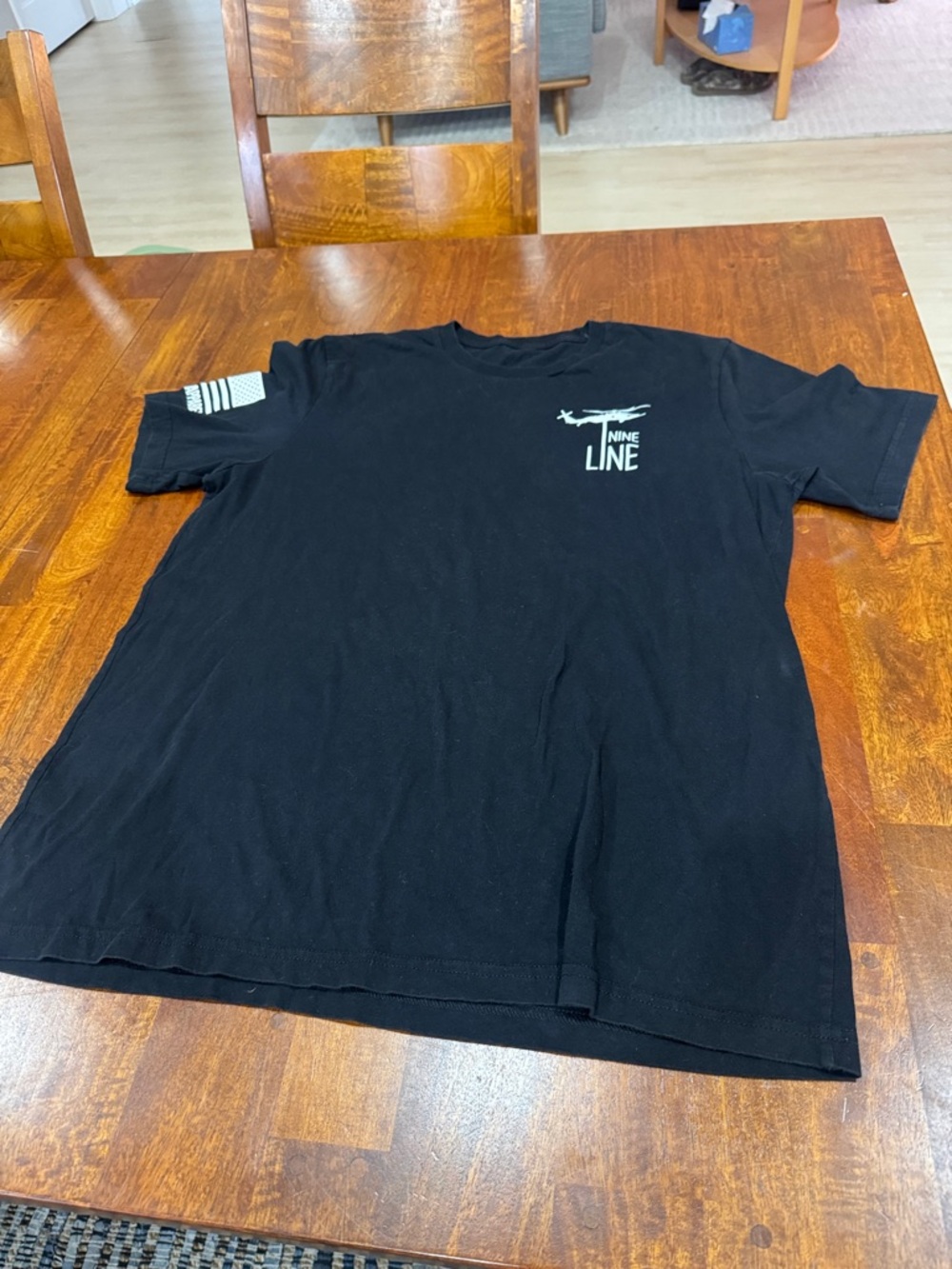 Men’s Nine Line Black Graphic T-Shirt